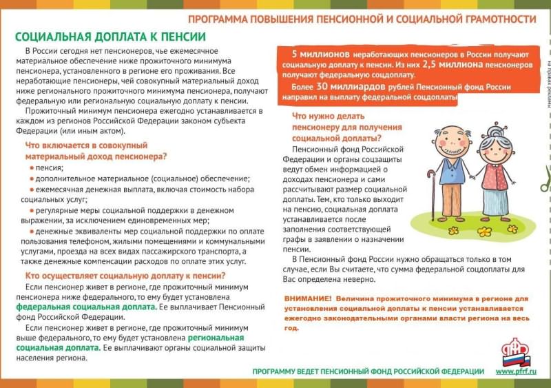 Социальная доплата к пенсии в России